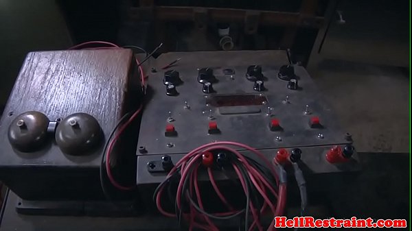 Electro bdsm sub dominated by master
