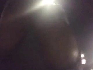 Huge Natural Black Tits Exposed Outdoors
