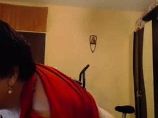 Big-Titted BBW Granny Dances on Webcam