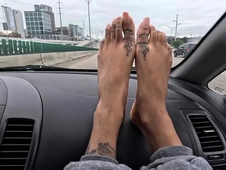 Foot fetish and masturbation